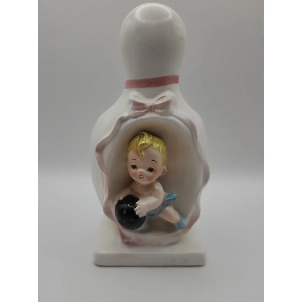 1960s Vintage Rare Bowling Baby‎ Planter Flower Planter